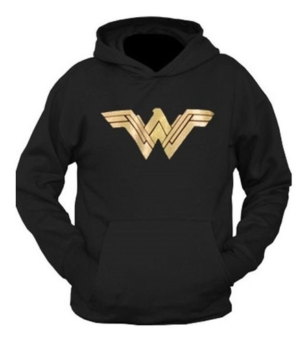 Buzo Canguro Wonderwomen Mujer Maravilla Dorado-unisex