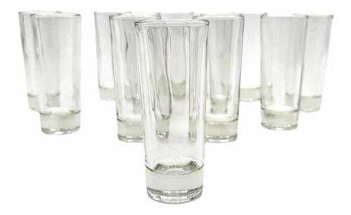 Vaso Shot Tequilero Vidrio Set 12 Piezas 65ml Color Blanco