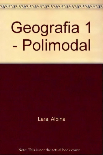 Geografía 1º, De Albina L. Lara. Editorial Tinta Fresca, Tapa Blanda, Edición 2006 En Español