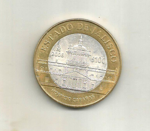Moneda Bimetalica Jalisco 2a Etapa  Centro De Plata
