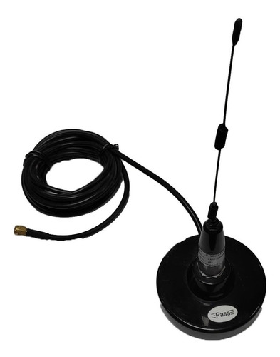 Antena Móvil Flexible Con Base Magnética 7 Dbi Lanpro