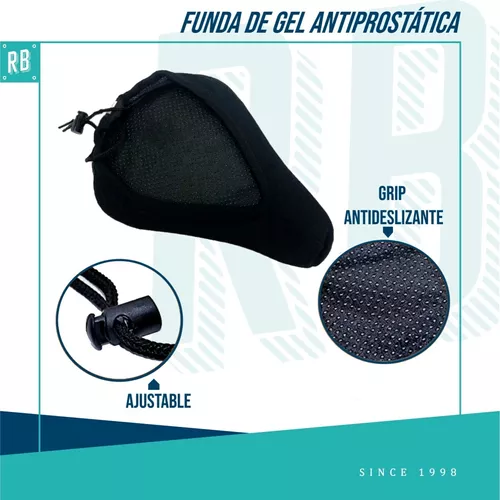 Sillin De Gel Bicicleta Funda Forro Ciclismo Antiprostatico - Mercleta