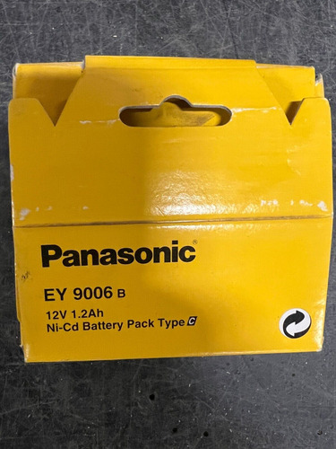 Panasonic Ey 9001 B 12 V 1.2 Ah Ni-cd Battery Pack Type  Vvm