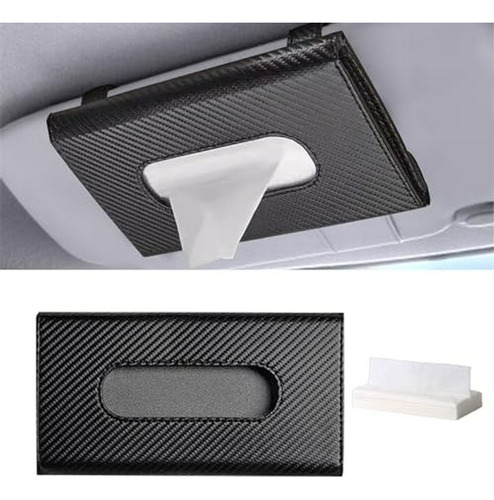 Porta Pañuelos De Cuero Para Auto, Recarga Incluida, Acceso