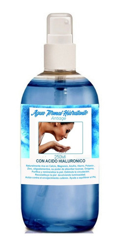  Loción Agua Termal Facial Con Acido Hialurónico 250cc