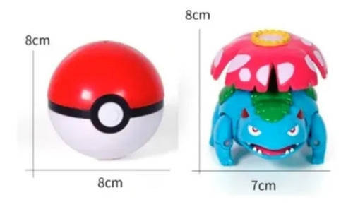 Imagem 3 de 3 de Boneco Pokemon Venusaure Pokebola Com Caixa Pronta Entrega