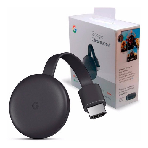 Imagen 2 de 4 de Google Chromecast 3ra Generación Netflix Youtube Tv Y Hbo