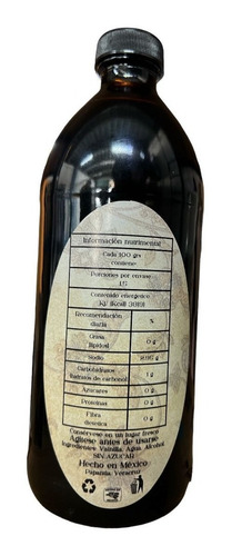 Extracto De Vainilla Natural 500 Ml. Gourmet Reposteria