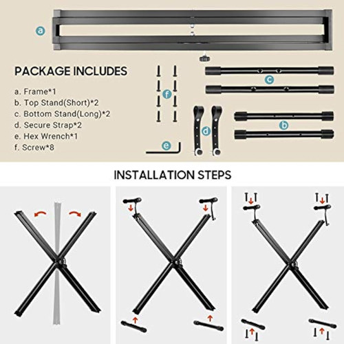 Soporte Para Teclado De Acero Estilo X 5 Niveles De Altura