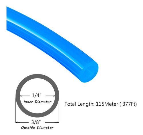 Beduan Tubo De Aire Neumatico De 3/8 Pulgadas Od Azul Compre