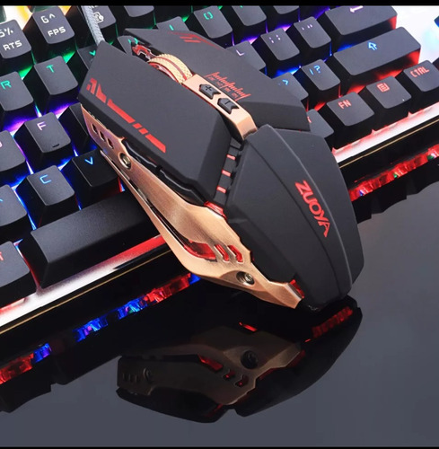 Mouse Gamer Zuoya Profissional Óptico 3200dpi Usb Led Cores 