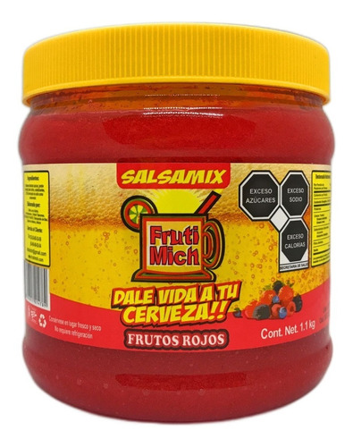 Pulpa Salsa Escarchar Michelada Frutimich 1.1 Kg Sabores