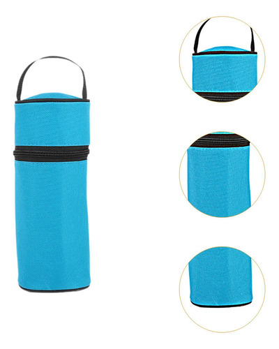 Bolsa De Transporte Aislada Para Botella De Agua, Azul Claro