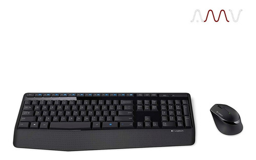 Imagen 7 de 11 de Kit de teclado y mouse inalámbrico Logitech MK345 Español Latinoamérica de color negro