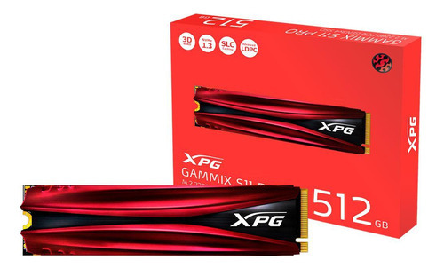 Ssd 512gb Xpg Gammix S11 Pro M.2 2280 Pcie Gen3x4 Cor Vermelho