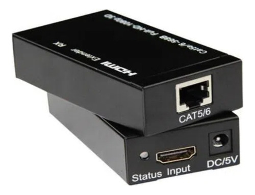 Extender Hdmi 60 Metros Utp Cat.5e/6 Rj-45 Full Hd 1080p