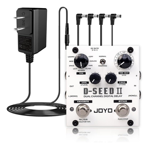 Pedal De Retardo Estéreo Múltiple D-seed-ii Con Adaptador De