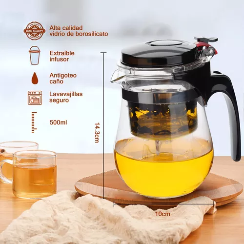 Tetera Mágica De Vidrio Para Infusiones, Té De 500 Ml