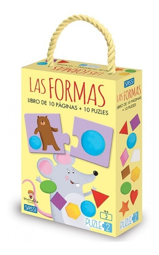 10 Puzzles  Las Formas - Libro + Rompecabezas -sassi