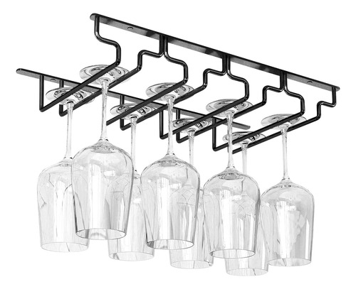 Organizador Colgante De Copas De Vidrio Para Bar Y Cocina