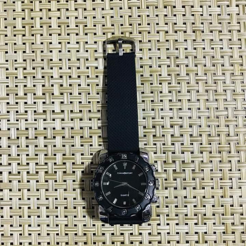 Reloj Unisex ,casual, Correa Negra, Buen Estado