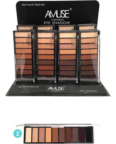 Paleta De Sombras De Ojos Amuse Maquillaje Original 