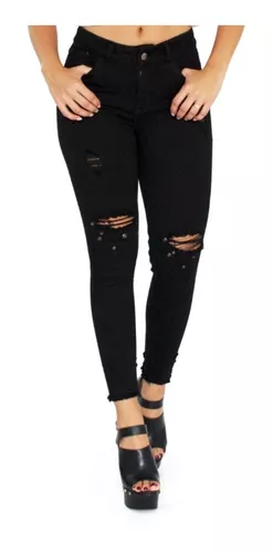 secuestrar Rareza cascada Jeans Negro Dama Levantacola | Jeans Rotos | Jean Moda