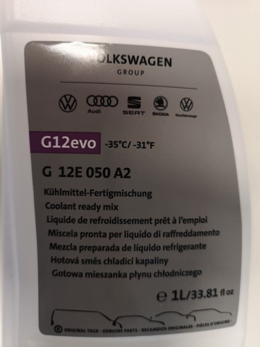 G-12. Evo Liquido Refrigerante Volkswagen 