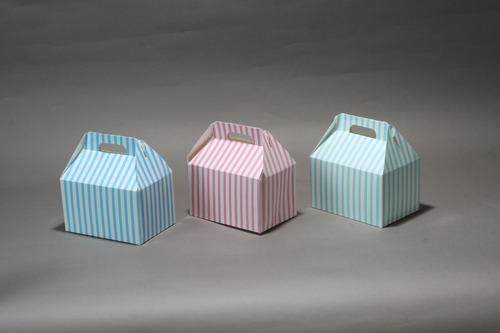 Cajita Feliz Blanca - Cartulina - Maletin (pack X 50)