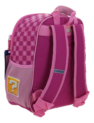 Mochila Chica Princesa Peach Chenson Escolar Kinder Barb