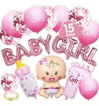 Comprar Baby Shower Decoración Niña, Baby Shower Niña Set Baby Globo