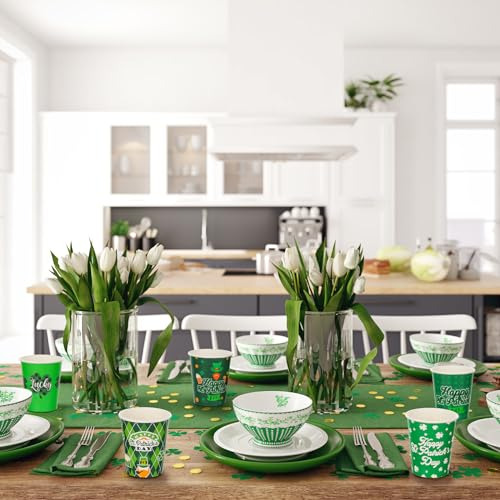 Conjunto De 100 Vasos Desechables De San Patricio Maxcheck