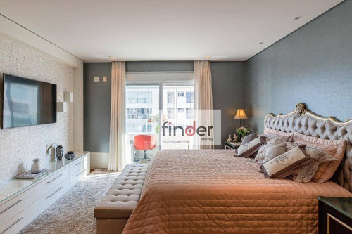 Imagem 22 de 30 de Particolare Na Rua Volta Redonda, 388. Amplo Apartamento À Venda, 385 M², Andar Alto, Varanda Gourmet, 3 Suítes, 5 Vagas E Lazer Completo. Campo Belo - Ap13301