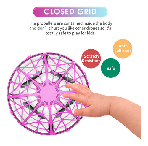 Mini Ovni Com Luzes Led Presente De Brinquedo Voador Abert