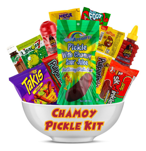 Salsa De Chamoy Variedades Arcoiris Sour Chamoy Pickle Kit,