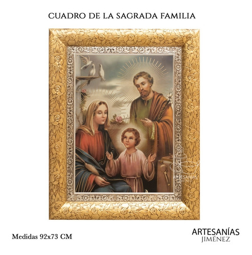 Cuadro Sagrada Familia 92x73 Cm A814