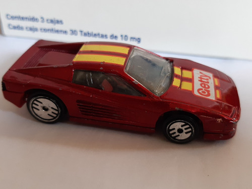 Hot Wheels Ferrari Testarrosa Getty Promo De Gasolineras. 