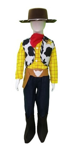 Disfraz Tipo Woody Toy Story  Vaquero Con Cubrebotas 