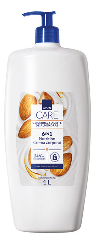 Locion Corporal Crema Avon Care 1 Lt Aroma A Fragancia Glicerina Y Aceite De Almendras