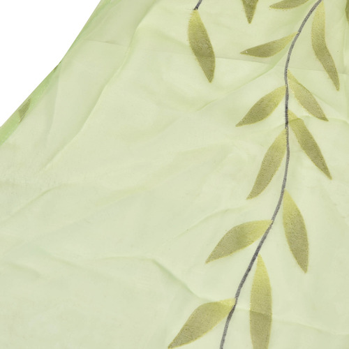 Impressão De Folhas Simples Para Janela De Voile Com Cortina