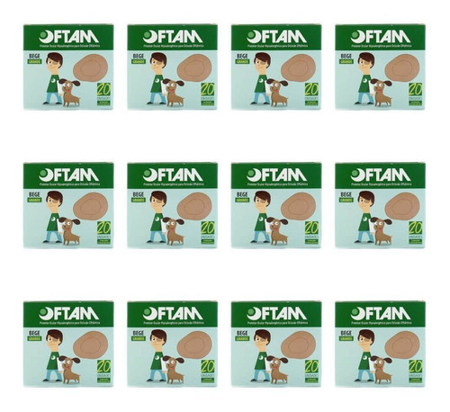 Imagem 1 de 1 de Oftan Protetor Ocular Adulto C/20 (kit C/12)