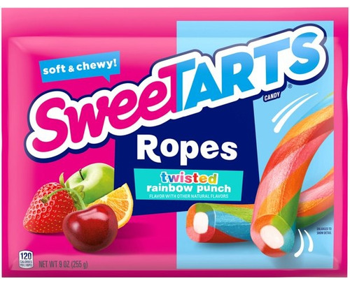 Sweetarts Soft & Chewy Ropes Twisted Rainbow Punch 255g