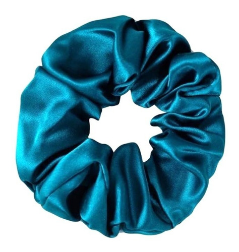 Scrunchie Colet Seda 100 % Cuidado Para Cabello Pelo Verde A