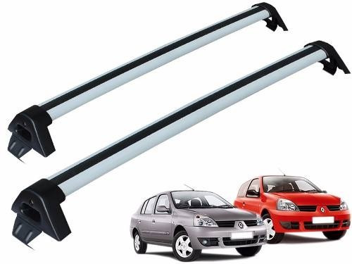 Rack Teto Bagageiro Em Aluminio Clio 4 Portas E Clio Sedan