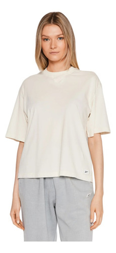 Playera Reebok Mujer Dama Entrenamiento Nd Boxy Blanco 