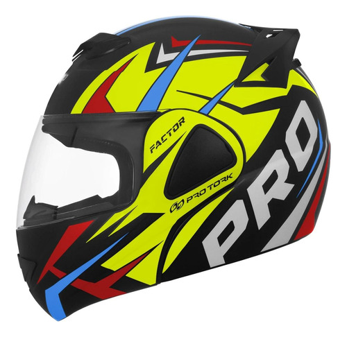 Capacete V-pro Jet Factor Amarelo Novo Modelo Lançamento 24