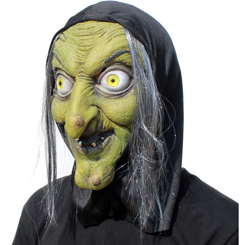 Partyhop - Máscara De Bruja Anciana - Disfraz De Cosplay De