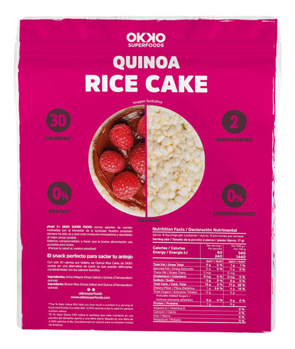 Okko Rice Cakes Con Quinoa 140 G