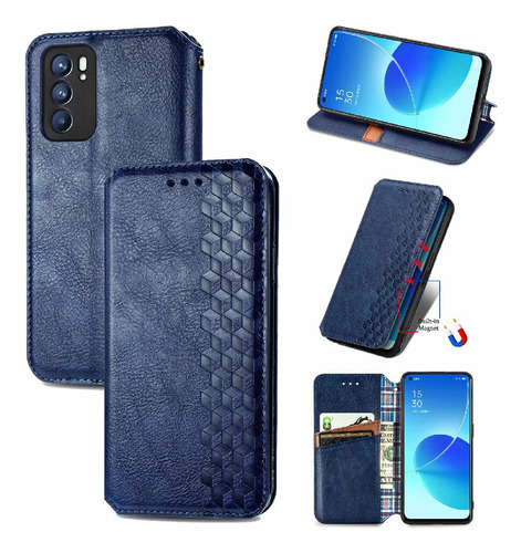 Caso Para Oppo Reno 6 5g Cartera Función Exquisita Negocio