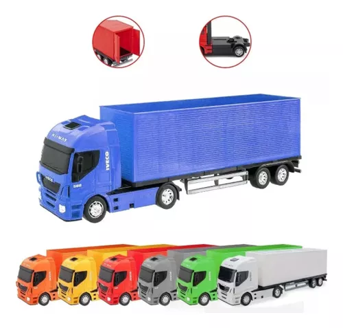 Mini Caminhão De Brinquedo Truck Carreta Carrinho De Fricção